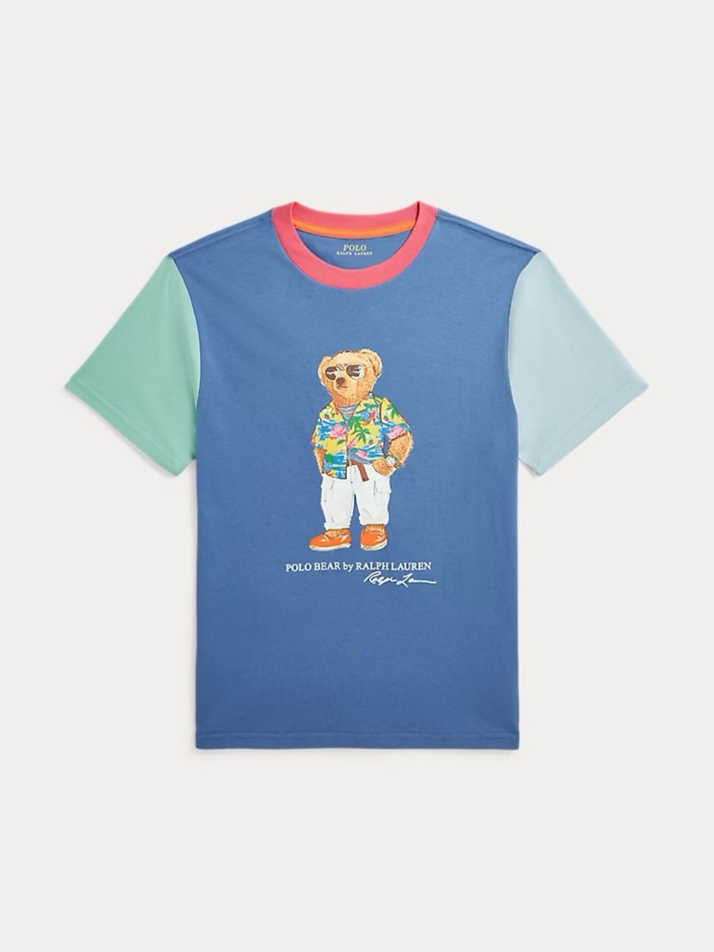 Polo by Ralph Lauren Multicolor Bear Graphic Short Sleeve Tee Kids L | Women S